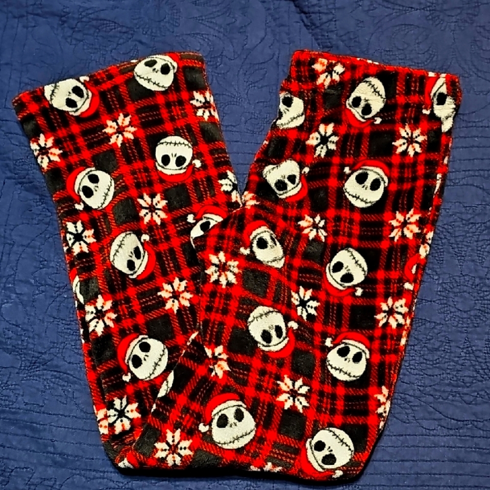 Disney Nightmare Before Christmas Blk/Red M Pajama Pants EUC